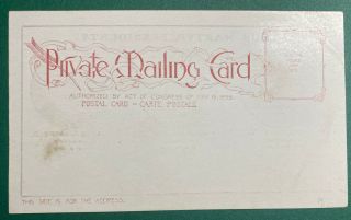 Our Martyr Presidents Mckinley Lincoln Garfield Private Mailing Card Postal Card 2
