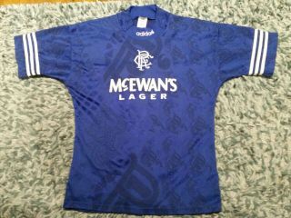 Rangers Fc 1994/96 Home Shirt Adult M/l 38 - 40 Vintage Retro Adidas