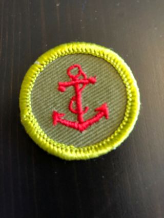 Boy Scout Merit Badge Seamanship Type F 1961 - 1964