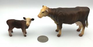 Procon Collecta Brown Swiss Cow & Calf Baby Adult Dairy 2006 Farm Figures