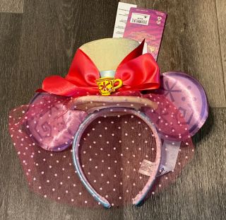 Disney Minnie Mouse Main Attraction Ear Headband Mad Tea Party - In Hand