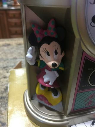 Seiko Disney Mickey Minnie Mouse Alarm Clock Music Box Jukebox [EXCELLENT] 3