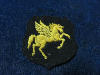 Orig Vintage Obsolete Cloth Patch " Rcmp - Air Division " Winged Pegasus