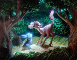 Disney Parks Olszewski Gallery Of Light Bambi & Thumper Woodland Wonder