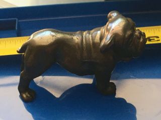 Vintage Heavy Cast Brass Bulldog Figurine