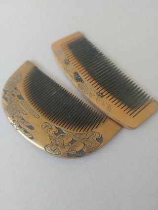 Japanese Vintage Kanzashi Comb Kushi Geisha Kimono Hair Ornament