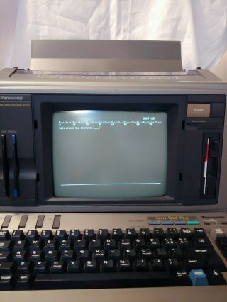 Vintage Panasonic Kx - W1500 Personal Word Processor 1991.  Escrive Muy Bonito.
