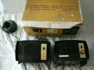 Vintage Intercom System By Challenger Model Chs - 2 Box/paper