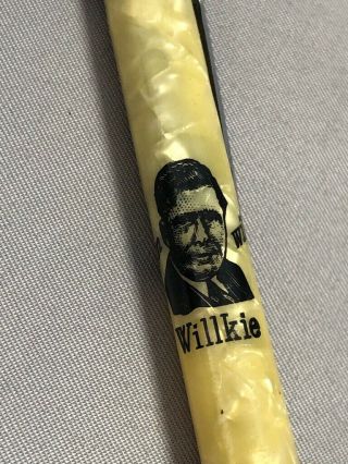 1940 Wendell WILLKIE PRESIDENT POLITICAL CAMPAIGN Mechanical Pencil VINTAGE 2