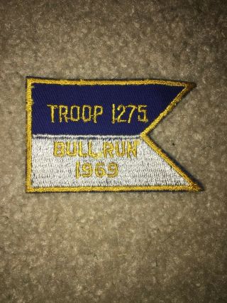 Boy Scout Bsa Troop 1275 1969 National Jamboree Bull Run Battle Civil War Patch