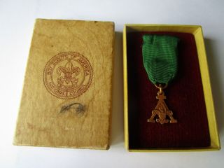 Vintage Bsa Scouters Training Award Medal 40 
