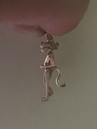 9ct Gold Vintage Charm / Pendant “the Pink Panther