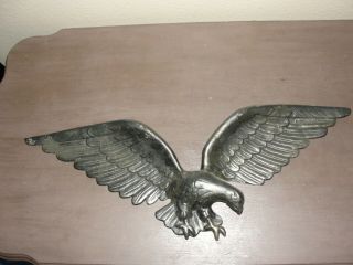 Vintage Metal Bald Eagle Wall Hanging American Heritage Decor Indoor Or Out