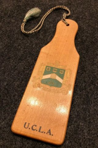 Ucla Bruins Delta Sigma Phi Mini Fraternity Paddle 1951 Spring Formal Vintage
