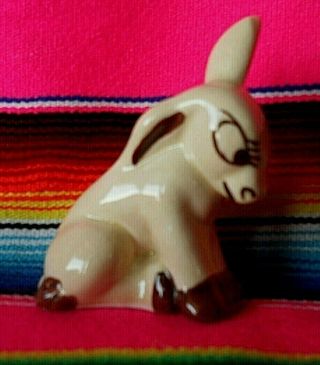Vintage Rio Hondo California Pottery Hand Painted Stubborn Mule / Donkey /burro