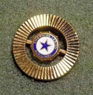 American Legion Auxiliary Membership Lapel Pin Gold Toned Brooch Style