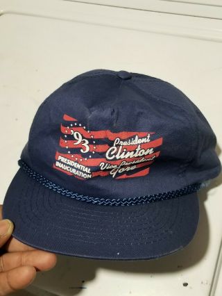 Vintage 1993 Clinton Gore Presidential Inauguration Hat