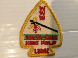 King Philip Lodge 195 A1a? Older Oa Patch - W