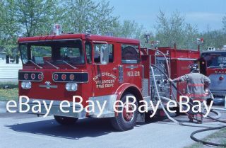 Two Chicago Indiana Fd 1977 Alf 35mm Fire Apparatus Slides
