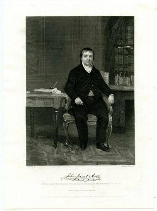 John Jacob Astor,  American Merchant Trader Investor,  Steel Engraving 8107