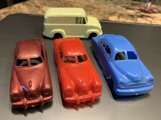 Vintage 1950’s Marx Toy Cars And Truck - Playset Service Gas Station