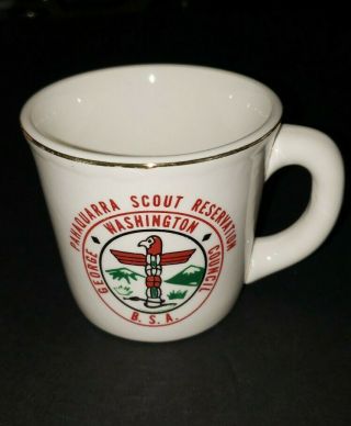 George Washington Council Jersey Boy Scout Mug Vintage 1970s