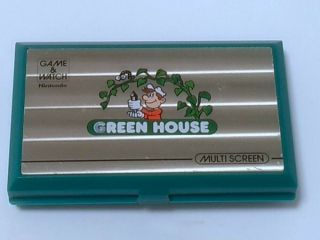 Vintage Nintendo Game & Watch Green House Multi Screen Japan/tested - Y1 -