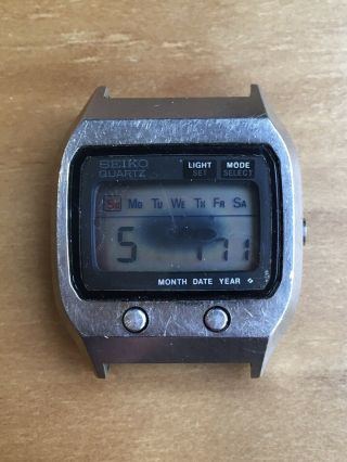 Seiko 0674 5000 Vintage Lcd Digital Watch