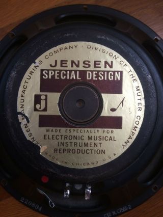 Vintage Jensen C12n Guitar Speaker 8 Ohms
