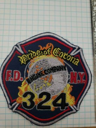 Fdny Engine 324 " Pride Of Corona " York City Fire Patch
