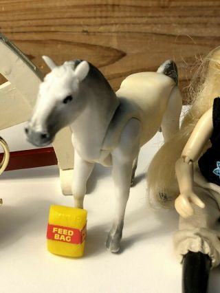 Vintage Breyer Miniature Doll Toy Horse 2 Trophies Fence Stable Accessories 3