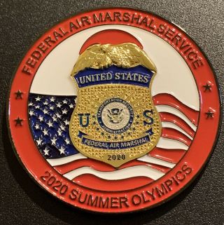 Japan Summer Olympics 2020 Federal Air Marshal Fams Police Coin