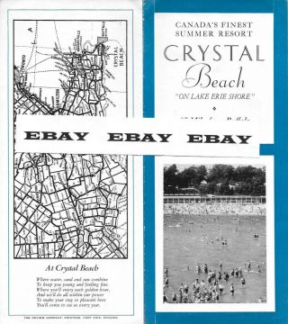 1944 Brochure - " Crystal Beach " Canada 