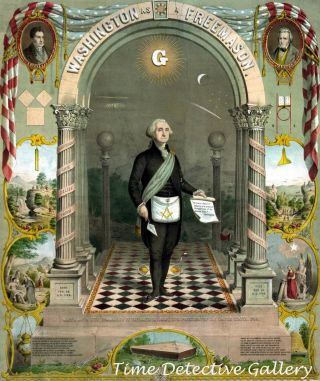George Washington As A Freemason - Historic Art Print