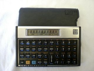 Vtg Hewlett Packard Hp 11c Calculator Scientific Case Programmable Usa