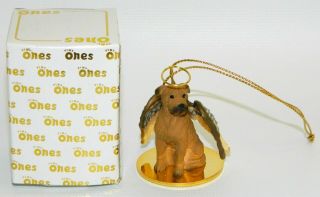 Bullmastiff Dog Figurine Ornament Angel 2 " Miniature Figure Tiny Ones 1996