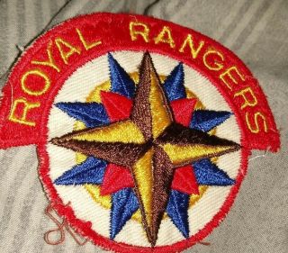 Vintage Vtg Royal Rangers Shoulder Uniform Patch Collectible