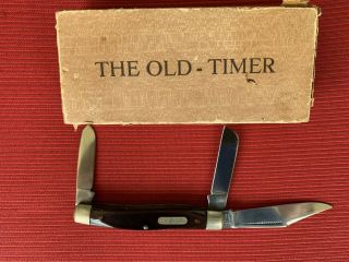 Vintage Schrade Walden Cutlery Old Timer in the box. 3