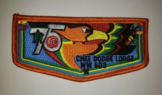 Boy Scout Oa 503 Chee Dodge Lodge 1990 75th Anniversary Flap S11