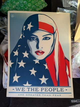 Shepard Fairey Poster 18x24 We The People Greater Than Fear Obey Giant Art Print