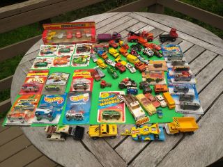 67 Toy Cars&trucks Mostly Diecast Some Vintage Hot Wheels Majorette Matchbox Etc