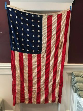 Vintage 48 Star United States Of America Flag Approximately 68 " X 40 "