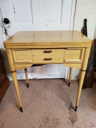 Vintage Mcm Mid Century Modern Sewing Machine Cabinet For 401 A
