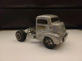 Vintage Smitty Toys Smith Miller Truck Cabover Bare Metal Silver