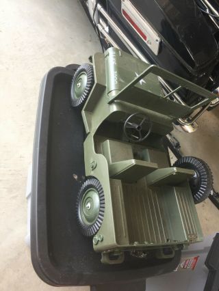 Vintage 12 " Hasbro G.  I Joe Official Army Combat Jeep And Trailer From The 1960’s