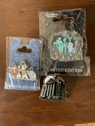 Disney Haunted Mansion Pins Ghosts Pirates Limited Edition D23 Gold Exclusive