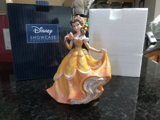 Nib Disney Couture De Force Belle Figurine Collectible Showcase Beauty Beast