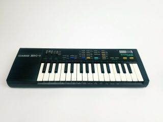 Vintage Casio Sk - 1 Sampling Keyboard With Mic Recorder