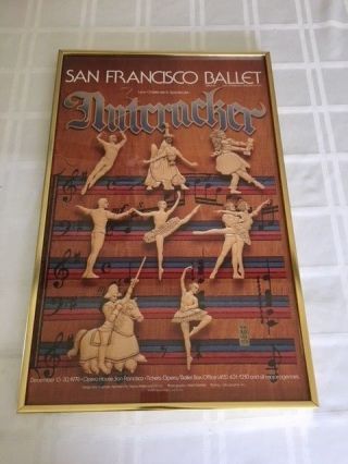 Vintage 1979 Norman Orr San Francisco Ballet Nutcracker Poster Lew Christensen