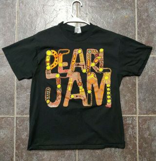 Vintage 90s Pearl Jam T Shirt Mens L Music For Rhinos Concert Tour